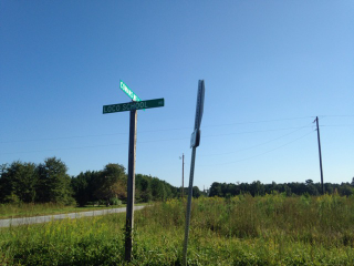 I also saw this strange road name